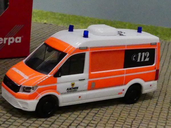 1/87 Herpa MAN TGE Bus HD Rettungsdienst Aachen 096652