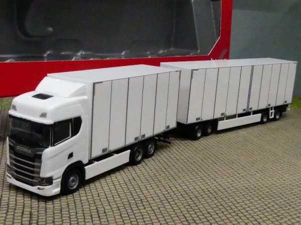 1/87 Herpa Scania CS 20 HD Schwedencombi weiß 315319