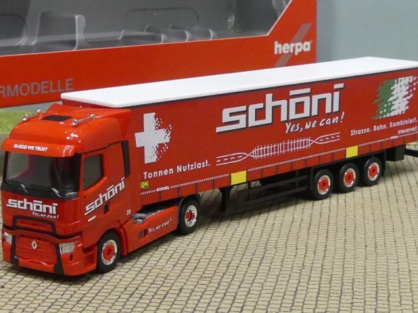 1/87 Herpa Renault T facelift Gardinenplanen-SZ Schöni International 316446