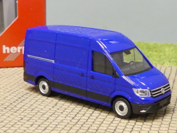 1/87 Herpa VW Crafter Kasten Hochdach ultramarinblau 092982