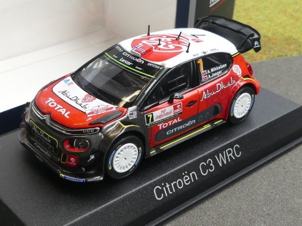 1/43 Norev Citroen C3 WRC #7 A. Mikkelsen / A. Jager Pologne 2017 155363