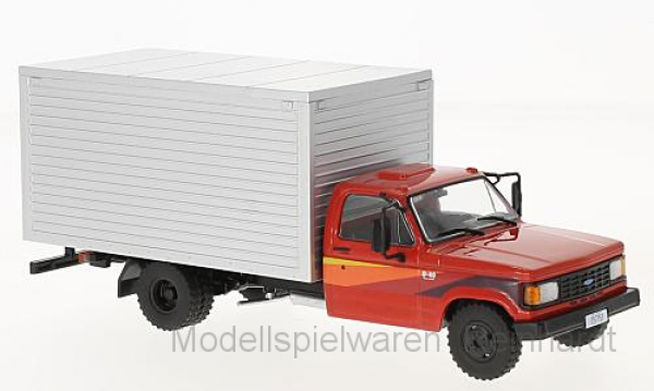 1/43 White Box Chevrolet D-40 Box Truck rot silber 1985 WB267