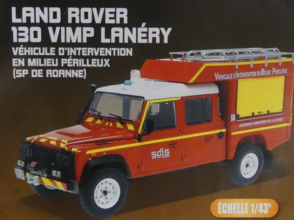 1/43 IXO Land Rover 130 VIMP Lanery Pompiers Feuerwehr KL003