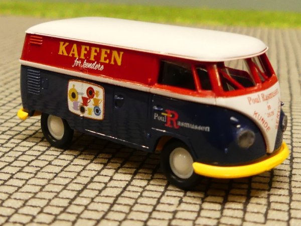 1/87 Brekina # 1827 VW T1 b Rassmussen Kaffen Dänemark DK