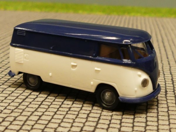 1/87 Brekina # 1833 VW T1b Economy Kasten brilliantblau/weiß 32630