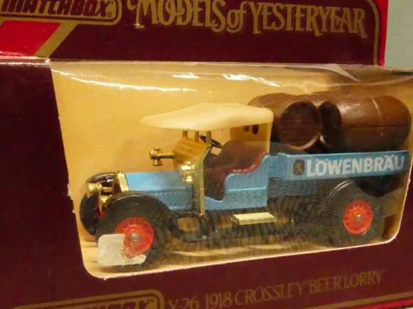 Matchbox Yesteryear Crossley Bierlieferwagen 1918 Löwenbräu Y26