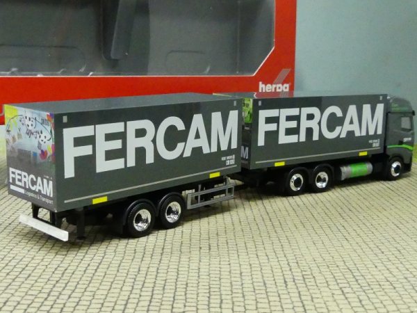 1/87 Herpa Iveco S-Way LNG Wechselkoffer-Hängerzug Fercam 314756