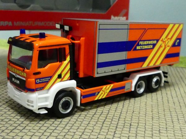 1/87 Herpa MAN TGS XL Feuerwehr Metzingen Wechsellader 096768