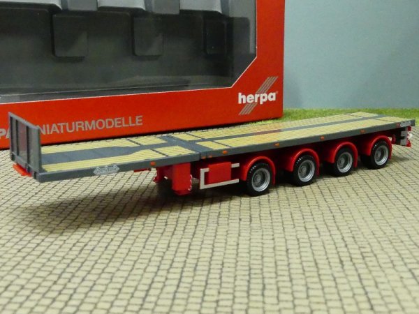 1/87 Herpa Teletrailer 4-achs eisengrau 076203-008