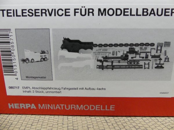 1/87 Herpa Teileservice EMPL kompletter Aufbau inkl. Fahrgestell 2 Stück 085717