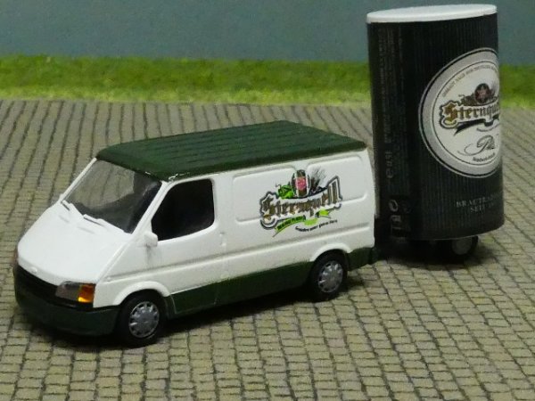 1/87 Rietze Ford Transit mit Verkaufsanhänger Sternquell 80091