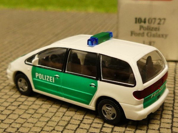 1/87 Wiking Ford Galaxy Polizei 104 07 B