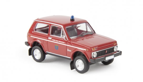 1/87 Brekina Lada Niva Fw Pompjeen Neiduerf Luxemburg 27231