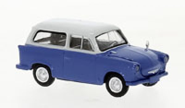 1/87 Brekina Trabant P50 Kombi blau/hellgrau 27558