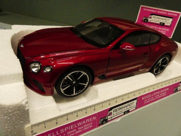 1/18 Norev Bentley Continental GT 2018 candy rot 182788