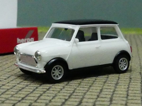 1/87 Herpa Mini Cooper weiß Dach schwarz  421058