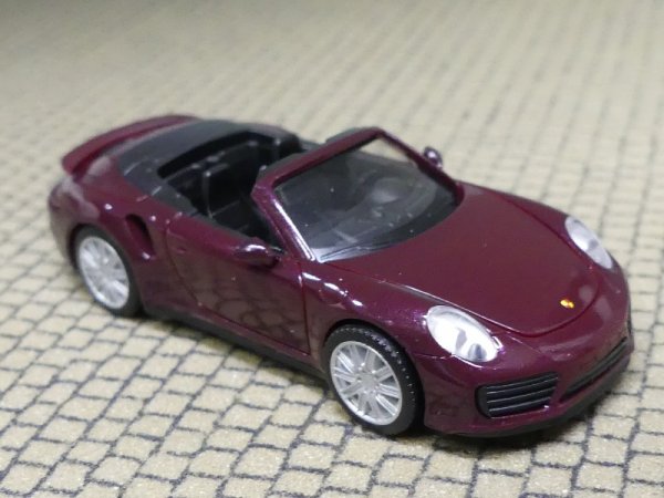 1/87 Herpa Porsche 911 Turbo Cabrio rubinrot metallic 038928-002