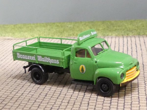 1/87 Brekina Opel Blitz Brauerei Waldhaus Bierpritsche