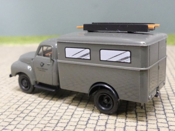 1/87 Brekina Opel Blitz Deutsche Bundespost Fernmeldedienst Koffer