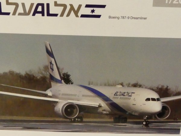 1/200 Herpa EL AL Boeing 787-9 Dreamliner 559249