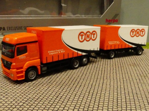 1/87 Herpa MB AXOR TNT Wechsel Planen Hängerzug 290519