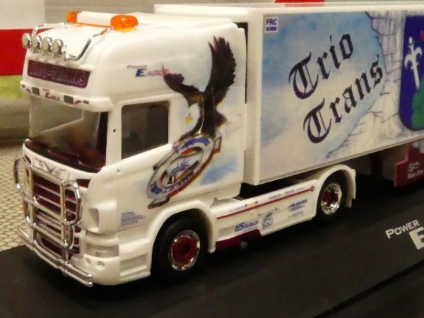 1/87 Herpa Scania R TL Kühlkoffer SZ Trio-Trans Power Eagle 121965