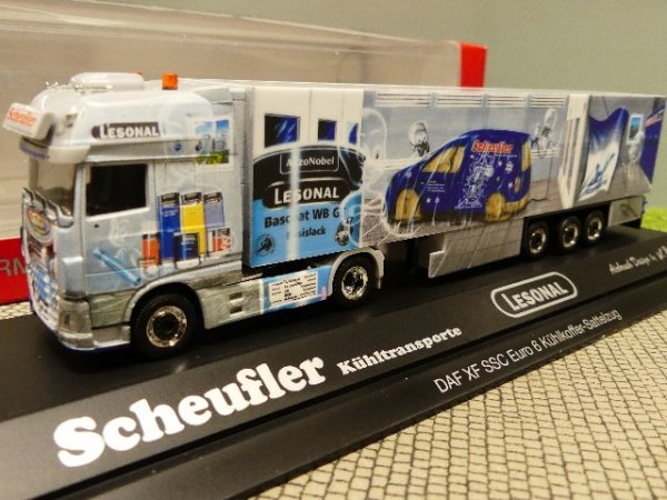 1/87 Herpa DAF XF SSC Scheufler Lesonal Kühlkoffer-Sattelzug 121972