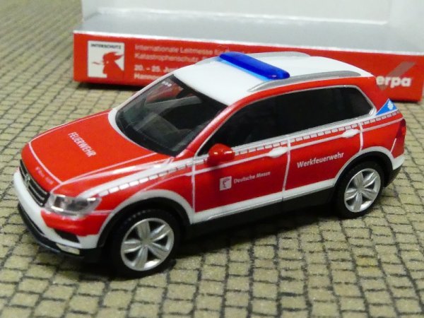 1/87 Herpa VW Tiguan Werkfeuerwehr Messe Hannover Interschutz 2022 941402