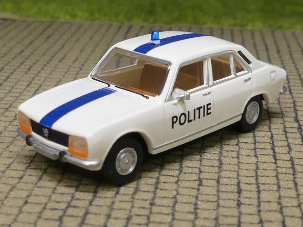 1/87 Brekina Peugeot 504 Politie Belgien Sondermodell