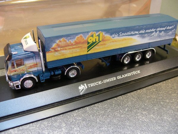 1/87 Herpa MB SK Ohl Spedition Planen Sattelzug 164528