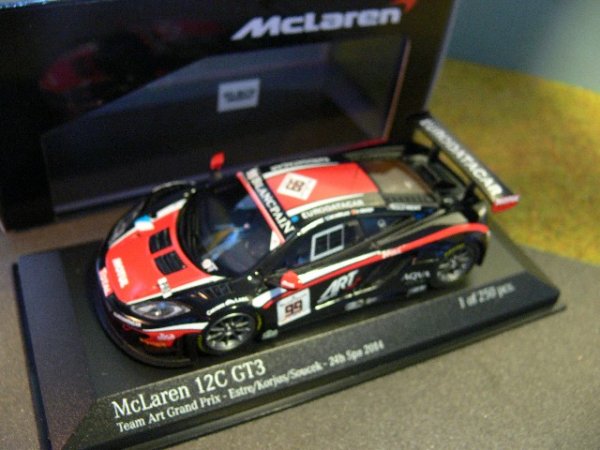 1/43 Minichamps McLaren 12C GT3 Team Art Grand Prix 24h Spa 2014 #99 437 141399