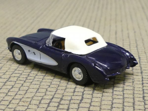 1/87 Busch Chevrolet Corvette Cabrio + Verdeck nachtblau 5403