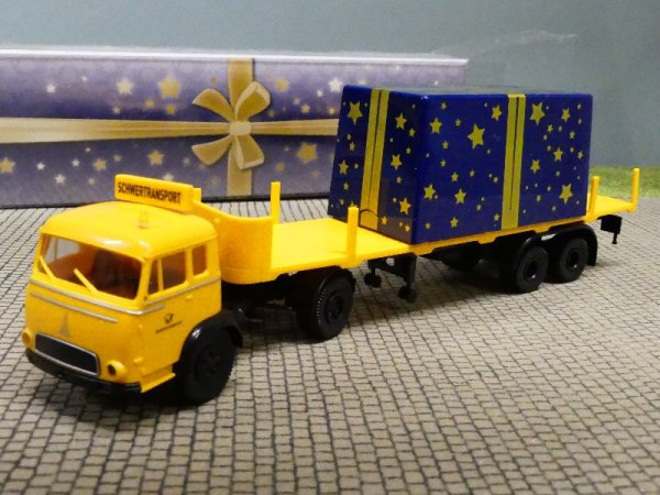 1/87 Brekina Magirus Pluto Deutsche Post Weihnachten Sattelzug 018593