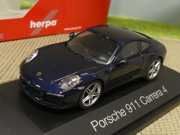 1/43 Herpa Porsche 911 Carrera 4 Coupé dunkelblaumetallic SONDERPREIS 29,99 €