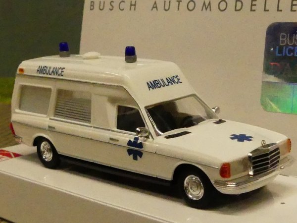 1/87 Busch Mercedes Benz VF 123 Miesen Ambulance 52213