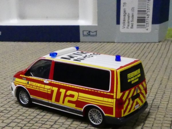 1/87 Rietze VW T6 Feuerwehr Bad Soden 53777