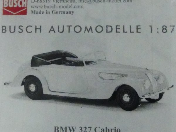 1/87 Busch Bausatz BMW 327 Cabrio 60207