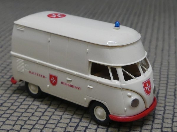 1/87 Brekina # 0925 VW T1 b Malteser Hilfsdienst Hochdach Kasten