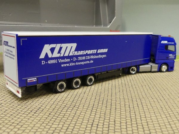 1/87 Herpa MAN TGX GX Lowliner-Sattelzug KLM Verden 951005