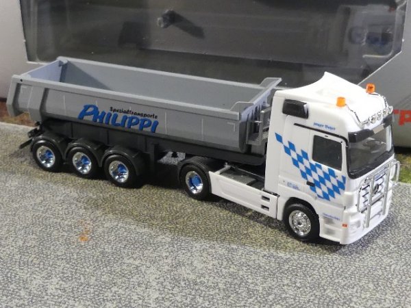 1/87 Herpa MB Actros Philippi Rundmulden SZ 930734