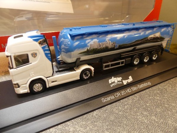 1/87 Herpa Scania CR HD Silo-Sattelzug Edgar Graß 121880