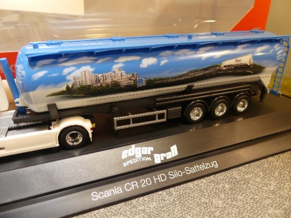 1/87 Herpa Scania CR HD Silo-Sattelzug Edgar Graß 121880