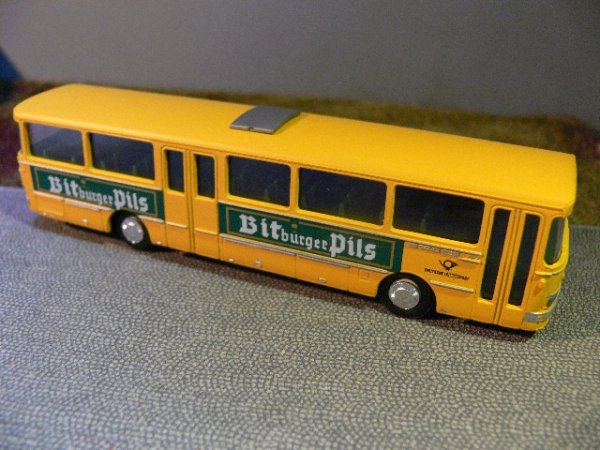 1/87 Setra 140 DBP mit Bitburger Pils Werbung lackiert u. bedruckt