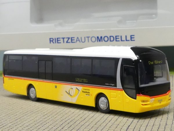 1/87 Rietze MAN Lions Regio PTT Schweiz CH Zielschild: Chur 65817