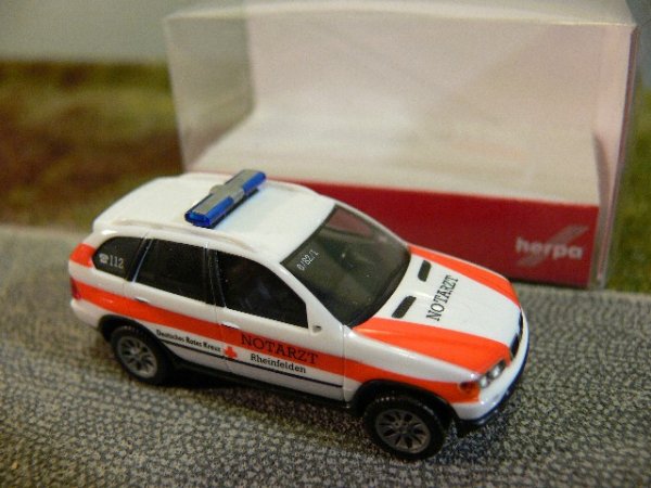 1/87 Herpa BMW X5 DRK Rheinfelden Notarzt 046244