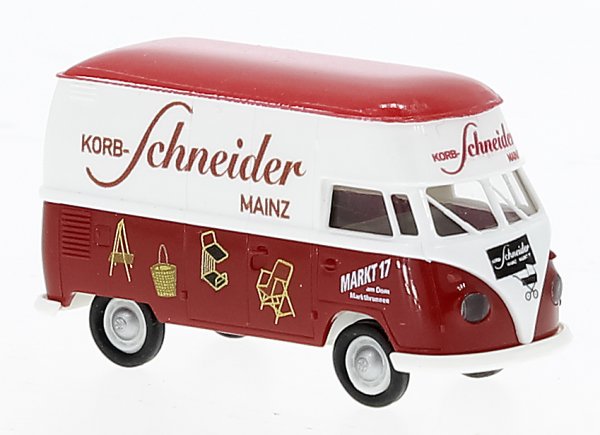 1/87 Brekina VW T1 b Großraumkasten Korb Schneider 32620