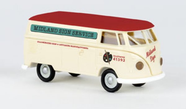 1/87 Brekina # 2143 VW T1 b Midland Sign Service Kasten 32732