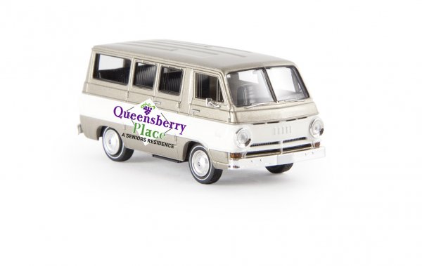 1/87 Brekina Dodge A 100 Bus Queensberry Seniors Residence 34321