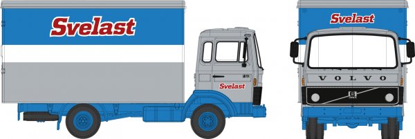 1/87 Brekina Volvo F 613 Koffer Svelast 34752