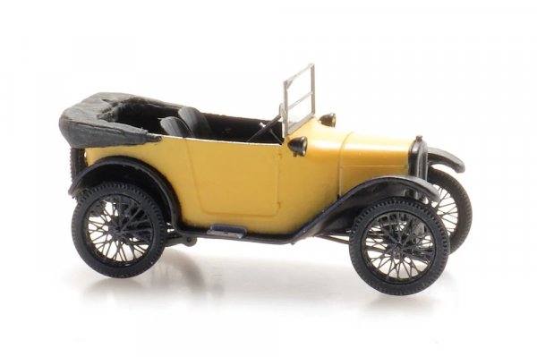 1/87 Artitec Austin 7 Verdeck offen gelb 387.516